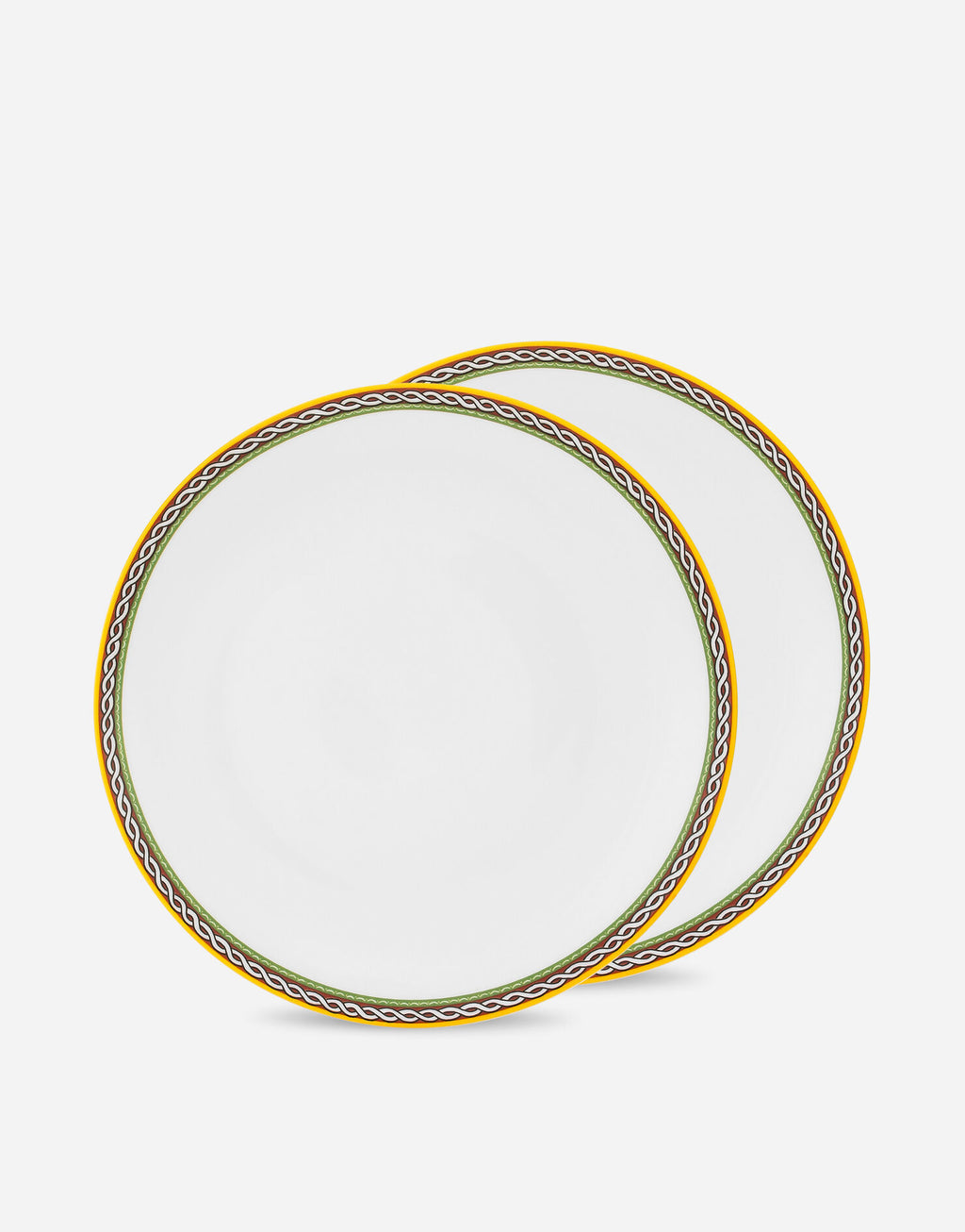 Set of 2 Porcelain Dinner Plates