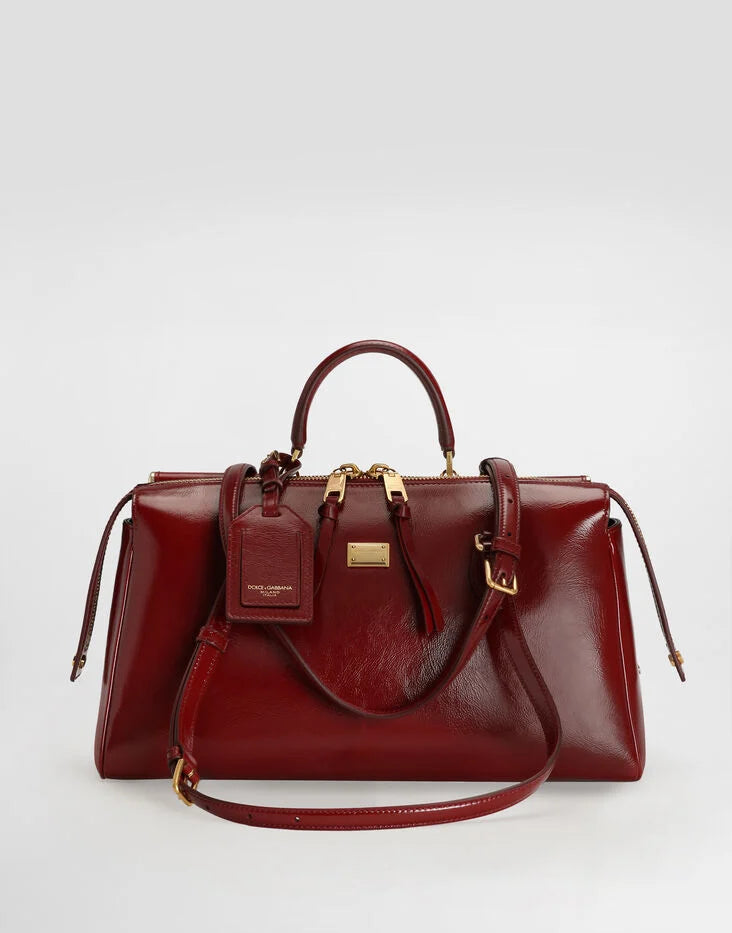 Vittoria Medium Handbag in Calfskin Leather