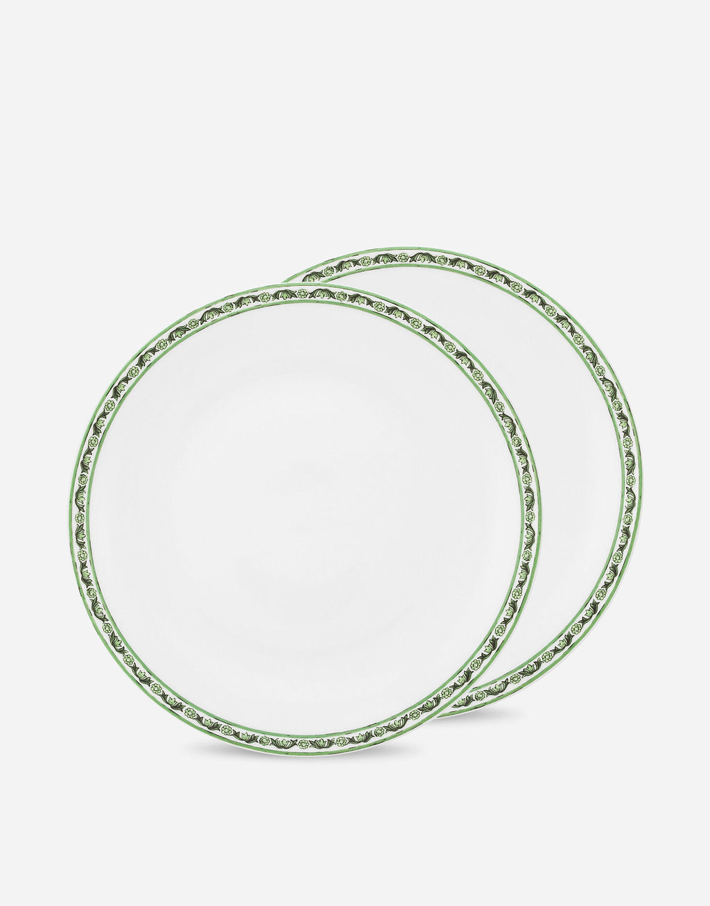 Set of 2 Porcelain Dinner Plates