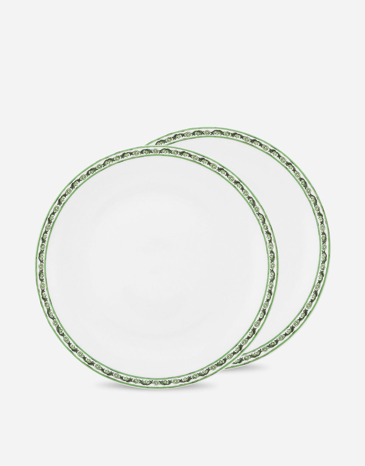 Set of 2 Porcelain Dinner Plates